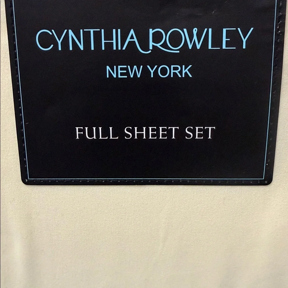 NWT Cynthia Rowley Butter Yellow Full Sheet Set